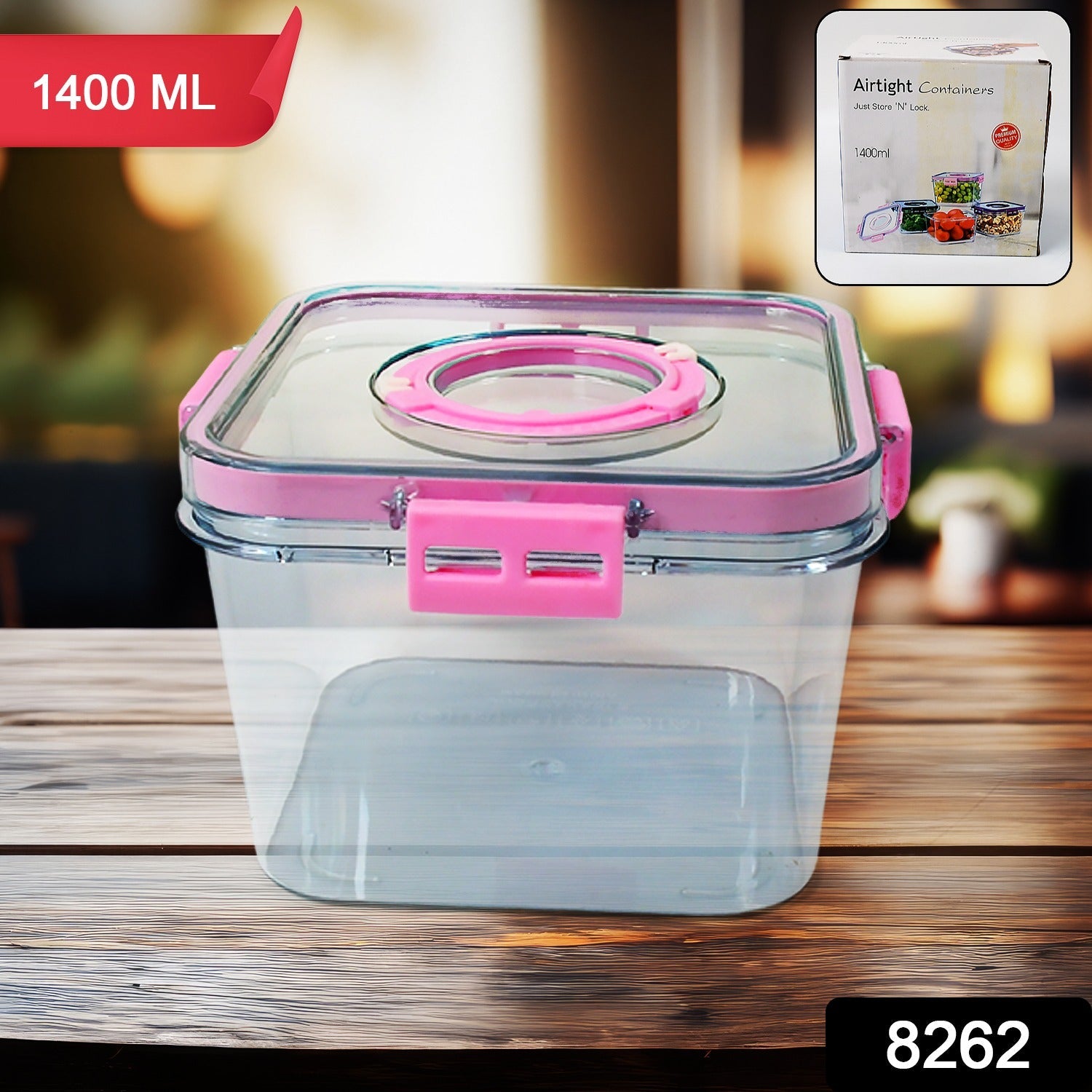 High Quality Plastic Food Storage Container Clear Washable Refrigerator Food Box Food Container Fruit Box Container with Lid (1400 ML) High Quality Plastic Food Storage Container Clear Washable Refrigerator Food Box Food Container Fruit Box Container with Lid (1400 ML)